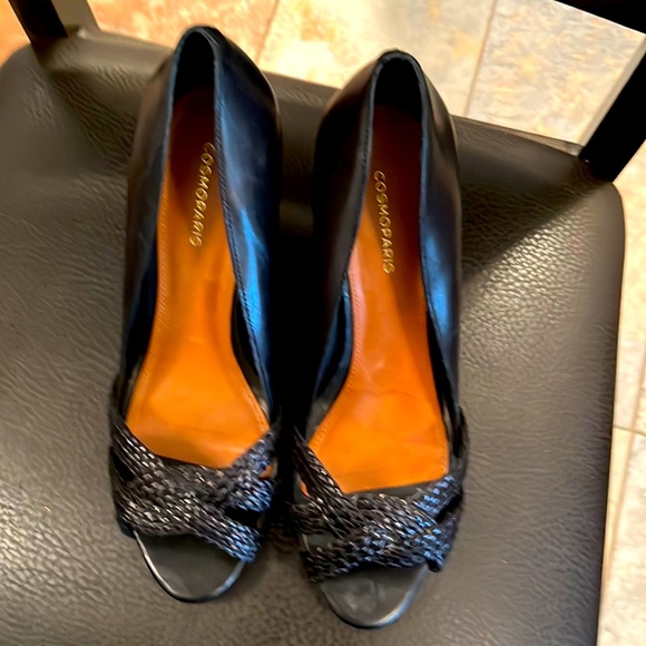 Women’s Wedges, Black, Cosmo Paris, Size 8, Great Condition - Picture 1 of 9